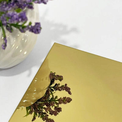VAGABUNDOS dourados da folha de AISI 8k Rose Gold Mirror Stainless Steel brilhantes