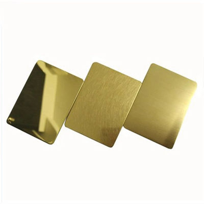 6K folha de aço inoxidável dourada 0.1mm - 300mm Rose Gold SS cobrem