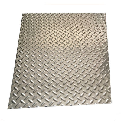 folha do assoalho do patim de 316L Diamond Stainless Steel Chequered Plate 8K anti
