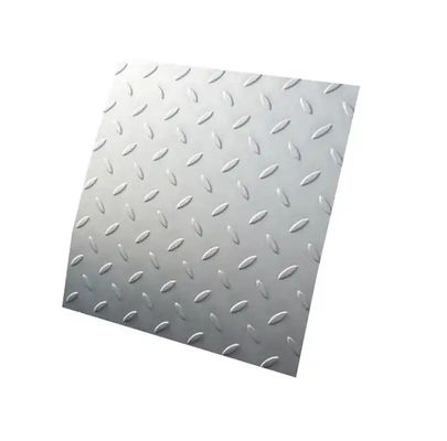 Folha quadriculado de aço inoxidável do assoalho da prova do patim da folha da placa de JIS 304